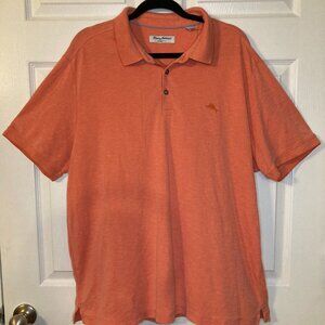 Tommy Bahama Men's Island Zone Orange Polo Shirt - Embroidered Logo - Size XXL